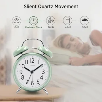 Peakeep Loud Alarm Clock for Heavy Sleepers