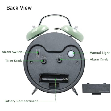 Peakeep Loud Alarm Clock for Heavy Sleepers