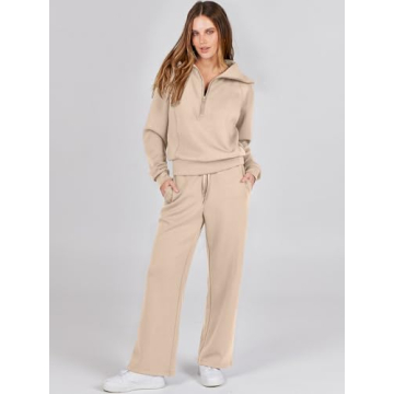ANRABESS Women 2-Piece Oversized Sweatsuit Fall 2024