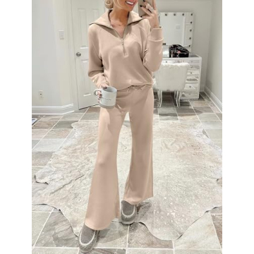 ANRABESS Women 2-Piece Oversized Sweatsuit Fall 2024
