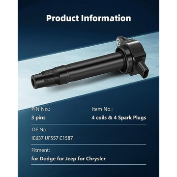 ECCPP Ignition Coils & Spark Plugs for Dodge Jeep Models