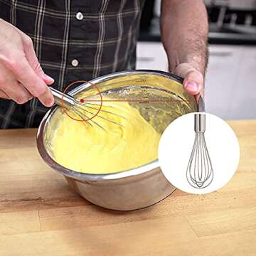 Küchenprofi 6 Inch Stainless Steel Whisk for Kitchen Use
