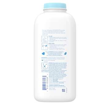 Johnson's Baby Powder, Naturally Derived Cornstarch with Aloe & Vitamin E for Delicate Skin, Hypoallergenic and Free of Parabens, Phthalates, and Dyes for Gentle Baby Skin Care, 15 oz