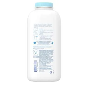 Johnson's Baby Powder, Naturally Derived Cornstarch with Aloe & Vitamin E for Delicate Skin, Hypoallergenic and Free of Parabens, Phthalates, and Dyes for Gentle Baby Skin Care, 15 oz
