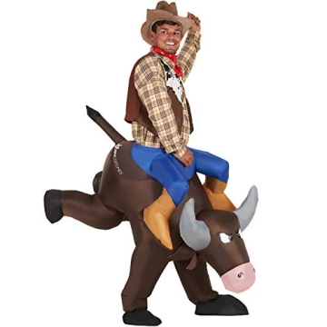 Morph Inflatable Bull Costume Adult - Inflatable Bull Rider Costume
