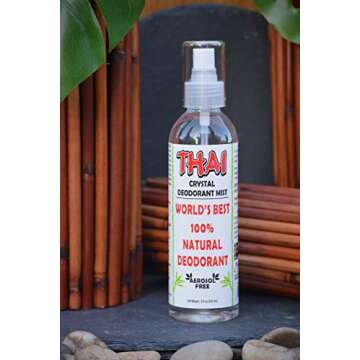 THAI Natural Crystal Deodorant Mist Spray, 8 Ounce (Pack of 1)