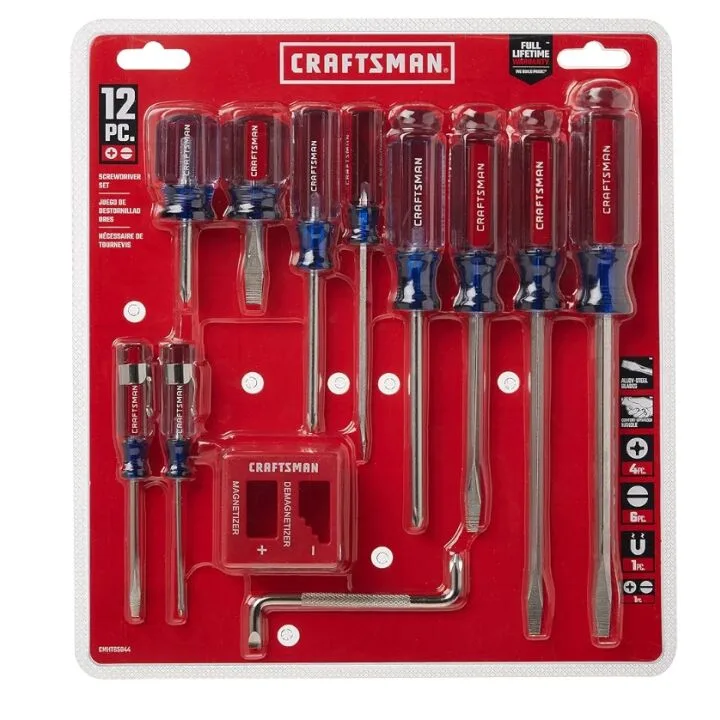 CRAFTSMAN 12-Piece Screwdriver Set for DIY