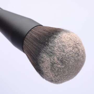 EVRCHGIEA Makeup Brush Sets, 12 PCS Wood Handle Soft Synthetic Fiber Hair Makeup Set,Premium Synthetic Foundation Blending Blush Concealer Eye Shadow Makeup Brush Set (black 12pcs)