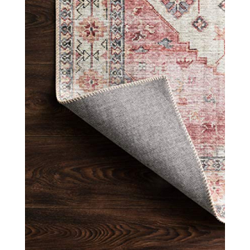 Loloi Skye Ivory/Berry 5x7 Area Rug for Stylish Homes