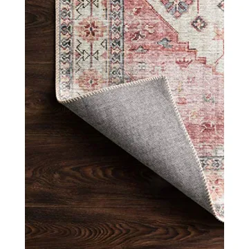Loloi Skye Ivory/Berry 5x7 Area Rug for Stylish Homes