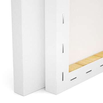 GOTIDEAL 10-Piece 8x10" Cotton Canvas Set - Primed & Ready