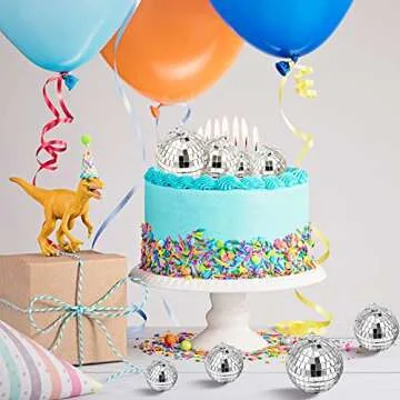 30 Pcs Disco Ball Hanging Disco Ball Mini Disco Ball Mirror Disco Balls Ornaments Reflective Disco Ball Decorations for Wedding Party Cake Decor(3.15/2.36/1.57/0.79 Inches)