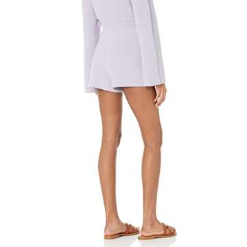 The Drop Women's Faith Pull-On Ribbed Sweater Short, Dusty Purple, XL