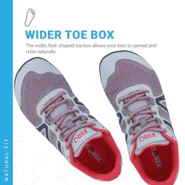 Xero Shoes Barefoot Running Shoes for Women | HFS Women's Running Shoes | Minimalist, Zero Drop, Wid...