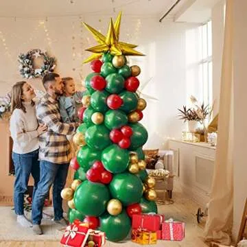 Unique Christmas Tree Balloon Decoration Kit for Festive Fun