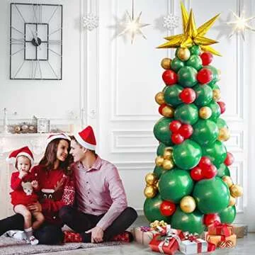 Unique Christmas Tree Balloon Decoration Kit for Festive Fun