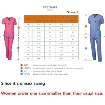 Unisex Dagacci Medical Scrub Set - White, X-Small