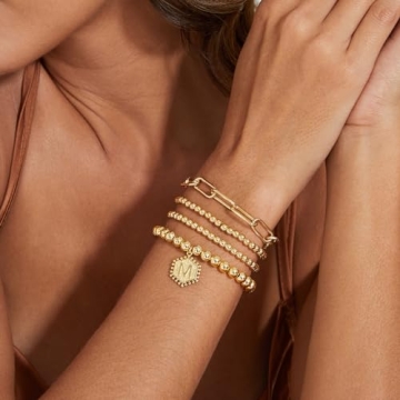 Doubgood Gold Beaded Bracelets - Personalize Your Style
