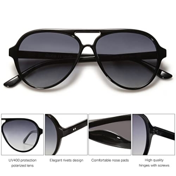 SOJOS Polarized Aviator Sunglasses For Everyday Style