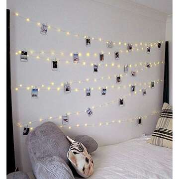 EZDC USB Powered 100 LED Photo Clip String Lights