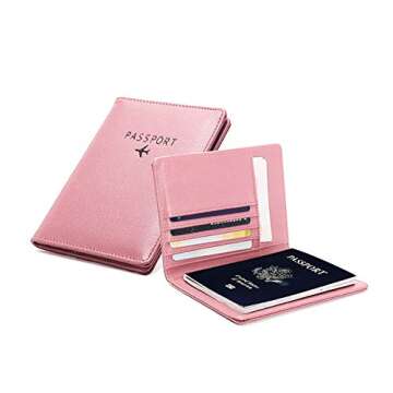 Stylish BAKUN Leather Passport Holder with RFID Protection