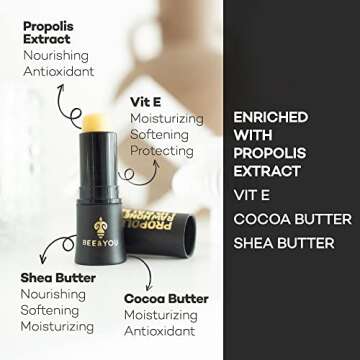Bee and You 100% Natural Moisturizing Lip Balm, Chapstick, Chapped Lips Treatment Severe, Beeswax wi...