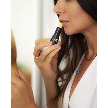 Bee and You 100% Natural Moisturizing Lip Balm, Chapstick, Chapped Lips Treatment Severe, Beeswax with Propolis Extract, Raw Honey, Vitamin E, Shea Butter, Non GMO, Gluten Free, 5g