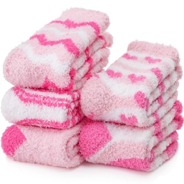 EBMORE Fuzzy Socks for Women, Fluffy Cozy Comfy Soft Cabin Plush Warm Winter Sleep Home Slipper Sock...