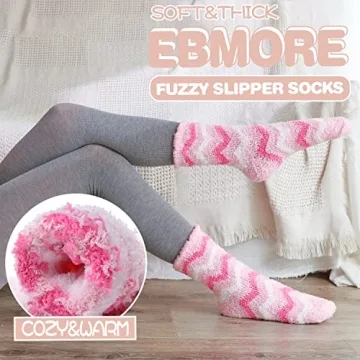 EBMORE Women’s Fuzzy Socks - Cozy Winter Gifts & More