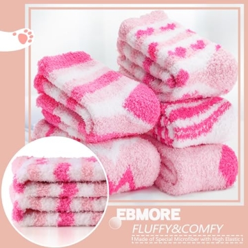 EBMORE Women’s Fuzzy Socks - Cozy Winter Gifts & More