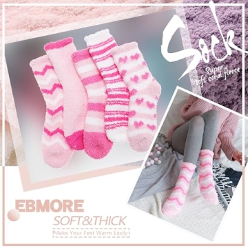 EBMORE Women’s Fuzzy Socks - Cozy Winter Gifts & More