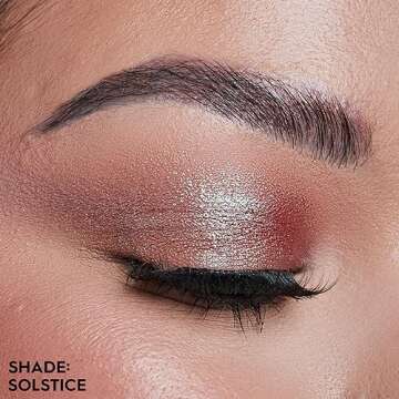 URBAN DECAY 24/7 Moondust Glitter Eyeshadow Single (Solstice - Red with Green Sparkle), Buildable Sp...