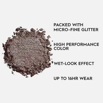 URBAN DECAY 24/7 Moondust Glitter Eyeshadow Single (Solstice - Red with Green Sparkle), Buildable Sparkly Eye Glitter, Long-lasting Shimmer Finish, Reflective Eye Shadow Topper - 0.06 oz