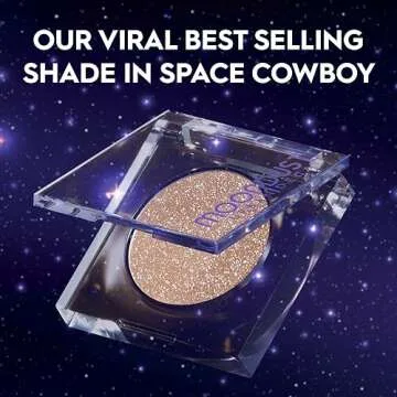 URBAN DECAY 24/7 Moondust Glitter Eyeshadow Single (Solstice - Red with Green Sparkle), Buildable Sparkly Eye Glitter, Long-lasting Shimmer Finish, Reflective Eye Shadow Topper - 0.06 oz