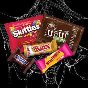 Mars Chocolate & More Halloween Candy Variety Mix (M&M'S, SNICKERS, TWIX, STARBURST & SKITTLES), 350...