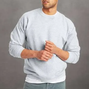 Hanes mens Ecosmart Sweatshirt, Ash, X-Large US