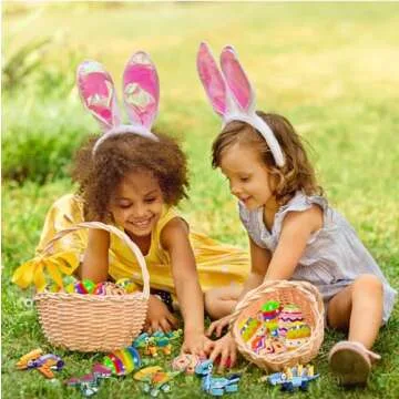 eboozone Filled Easter Eggs with Dinosaur Blocks Toys