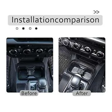 Tacoma 2015-2023 Carbon Fiber Cup Holder Trim Stickers