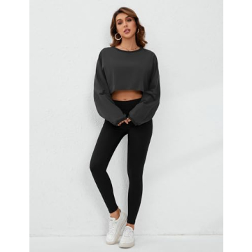 MISSACTIVER Women's Oversized Crop T-Shirt for Stylish Comfort