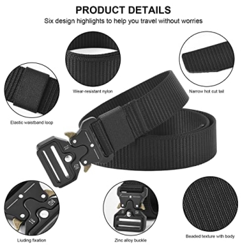 BEIJOVINGLINE Tactical Quick Release Belt for Men