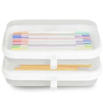 Maple Lark Bliss Bins Clear Hard Zipper Storage Cases
