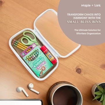 Maple Lark Bliss Bins Clear Hard Zipper Storage Cases