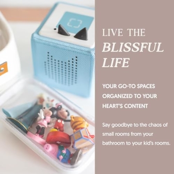 Maple Lark Bliss Bins Clear Hard Zipper Storage Cases