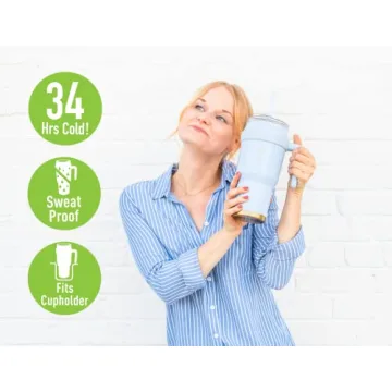 Stylish 40 Oz Reduce Tumbler with Handle for Hydration