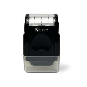 Veltec Dashed Handwriting Lines Practice Roller Stamp for Kids, Parents and Teachers (Black)