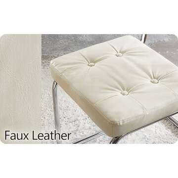 Modern Zouron Dining Chairs Set of 2 with Rattan Back