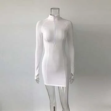 XLLAIS Long Sleeve Bodycon Dress for Women
