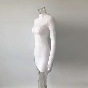 XLLAIS Long Sleeve Bodycon Dress for Women