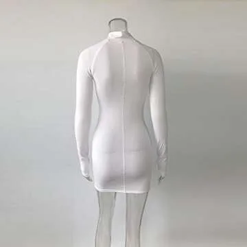 XLLAIS Long Sleeve Bodycon Dress for Women