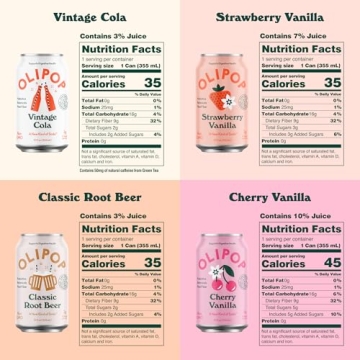OLIPOP Soda Variety Pack - Refreshing Healthy Sof Drinks